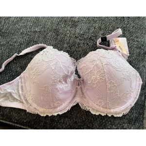 Victorias Secret Bra 36DDD lilac purple lined demi BNWT 2013 style
